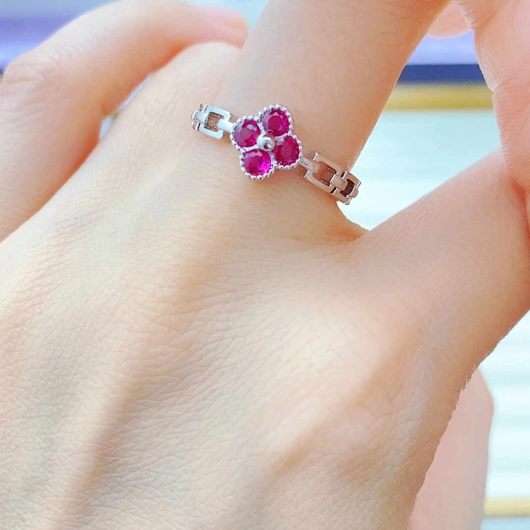 未镶嵌戒指红宝石