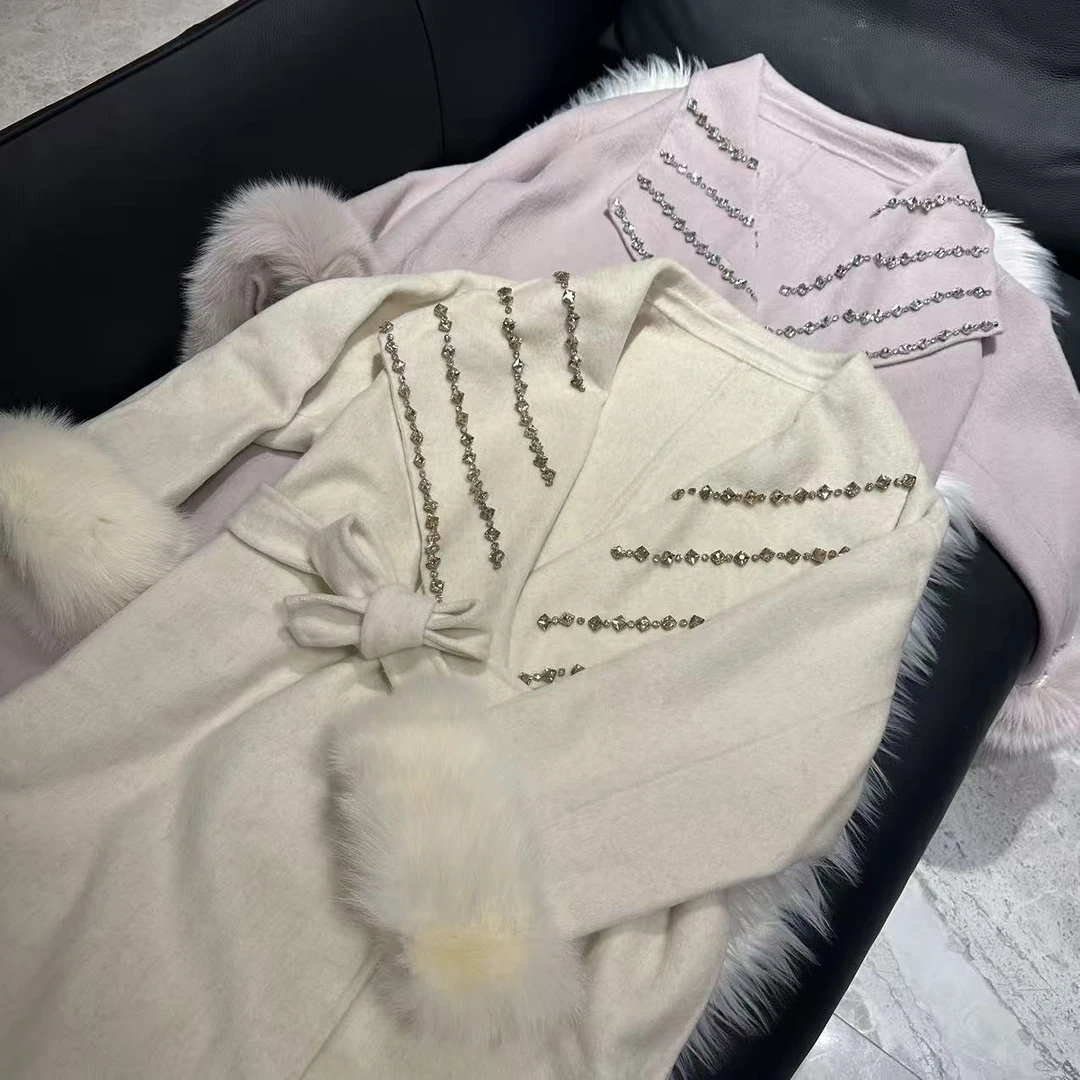 STYLE YINZ 韩系少女闭眼冲！绵羊毛牛角扣大衣秋冬温柔感直接拉满