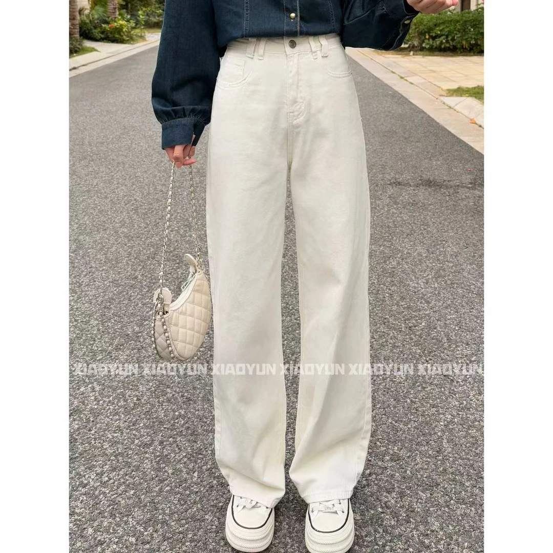 韩系窄版阔腿裤 小允姐姐2025新款气质时尚高级韩系窄版阔腿裤