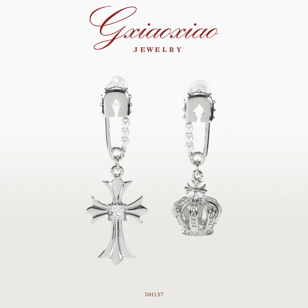 G XIAOXIAO 镀K金 法式轻奢时尚高级AB款耳环 DH137