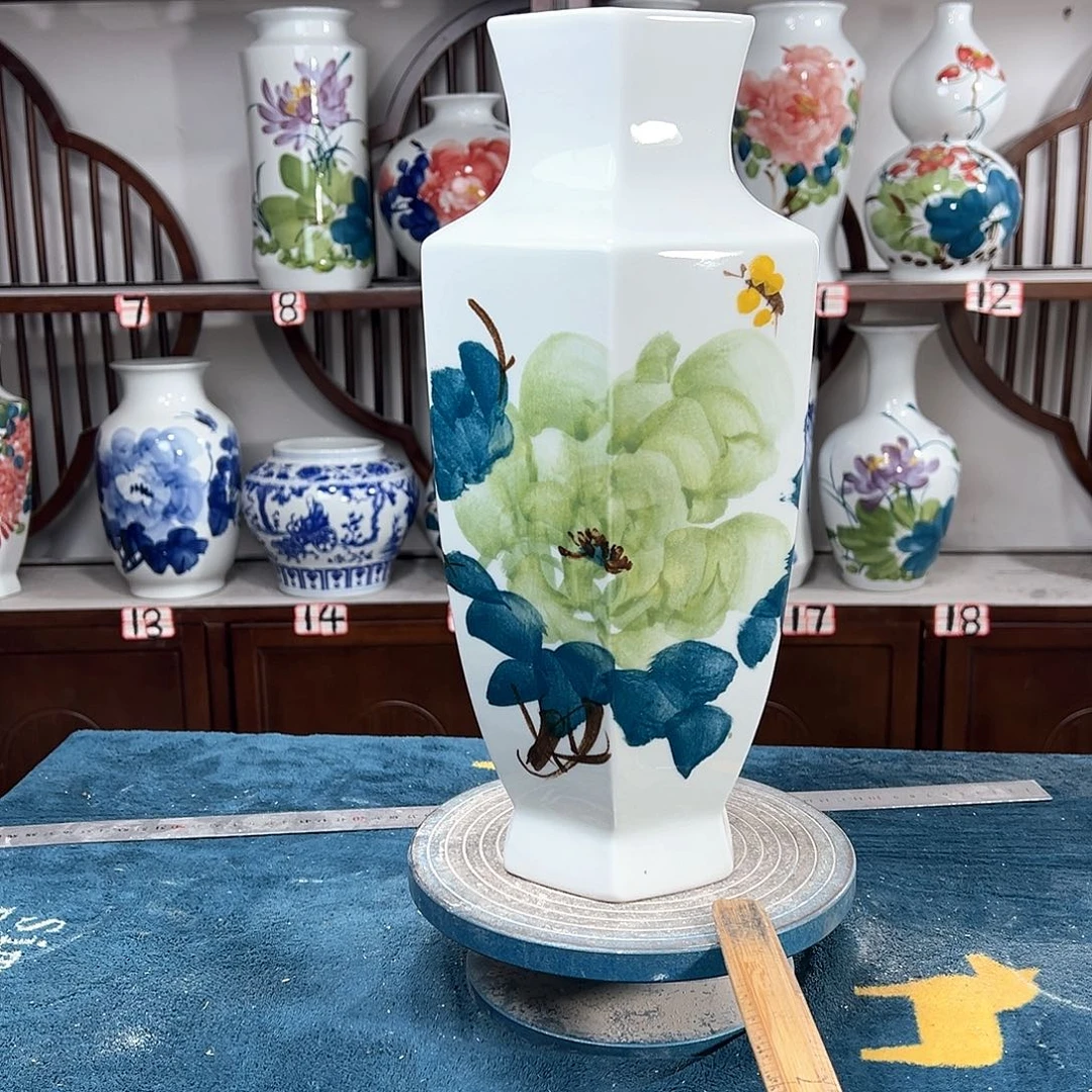 摆件景德镇陶瓷6绿牡