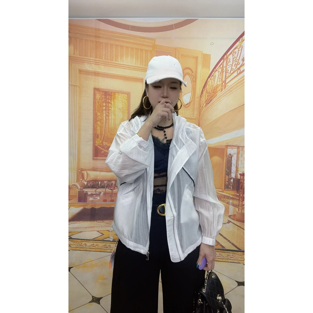 5103连帽防晒衣女夏季薄外套宽松休闲