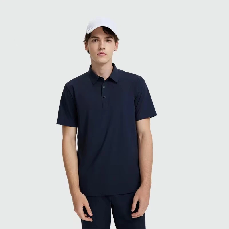 W[冰藻泥凉感] 男装Polo衫2025夏季舒适透气翻领短袖t恤