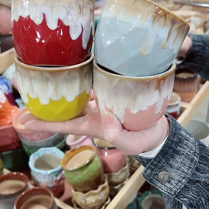 有孔，凑单福利满10元发货陶瓷多肉花盆！