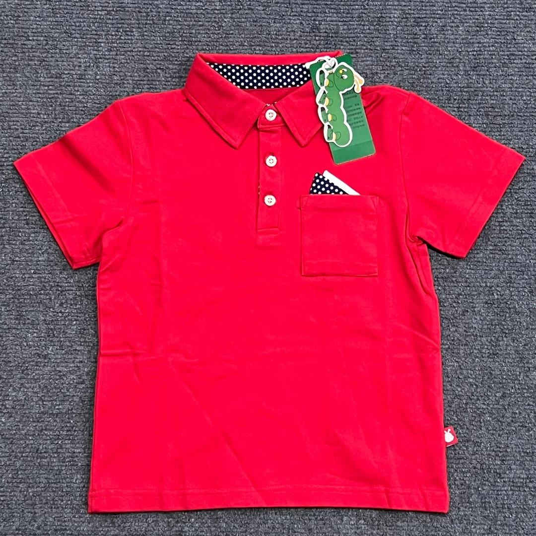 童装针织翻领短袖衫舒适休闲