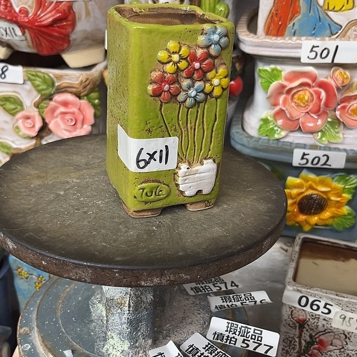 粗陶材质多肉花盆