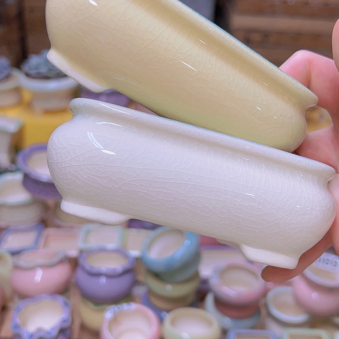 红陶陶瓷花盆当场满12包邮