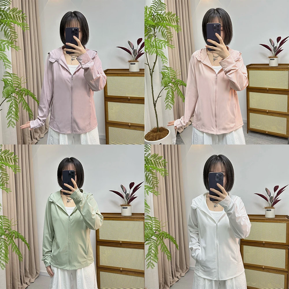 冰感原纱防晒衣女宽松透气百搭防晒服长袖薄款外套防紫外线上衣