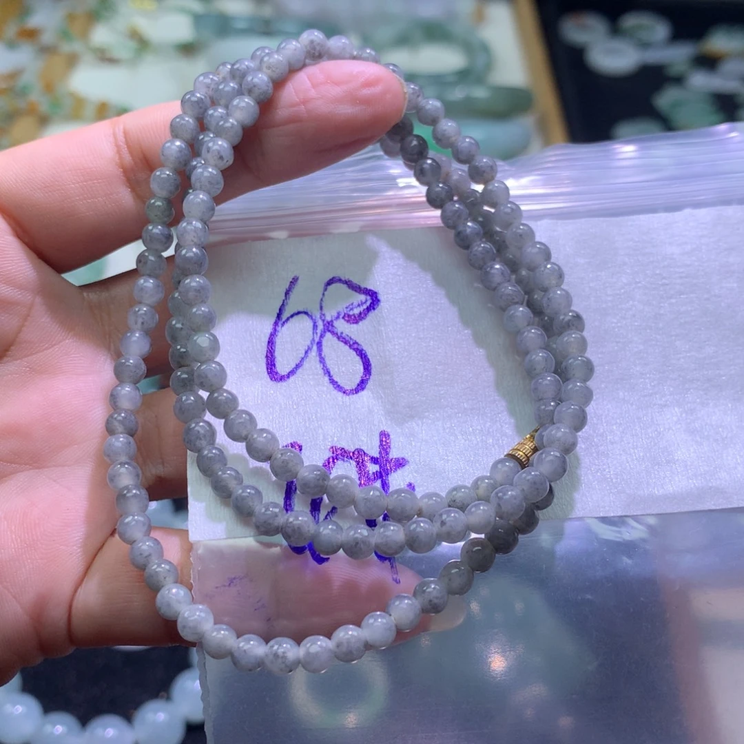 定制翡翠未镶嵌珠链4