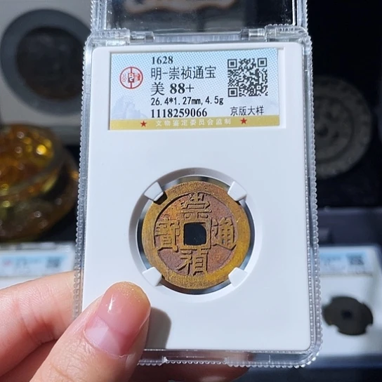 铜小亦精选 精品公博祈福坑崇祯大样9066