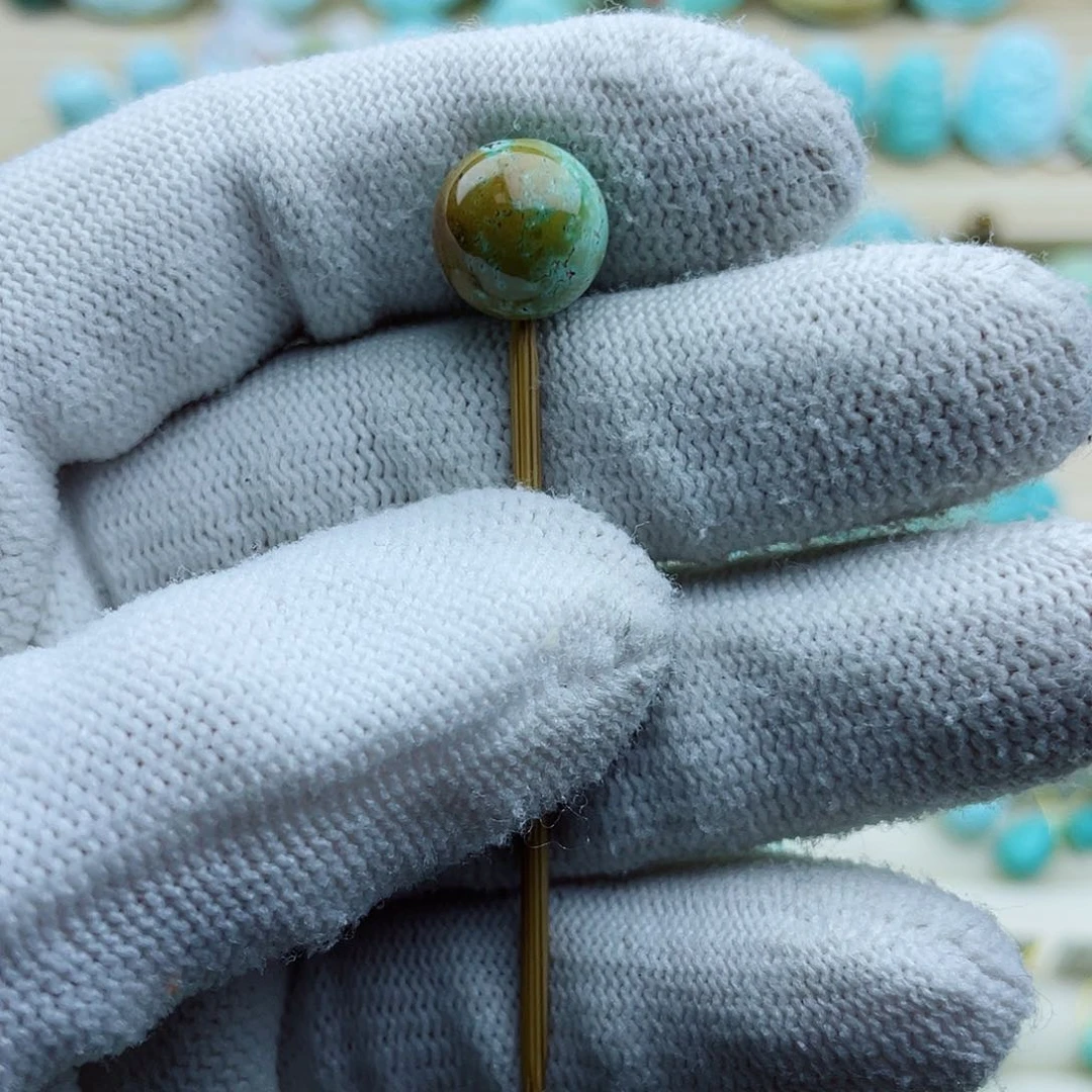 未镶嵌绿松石珠宝半成品