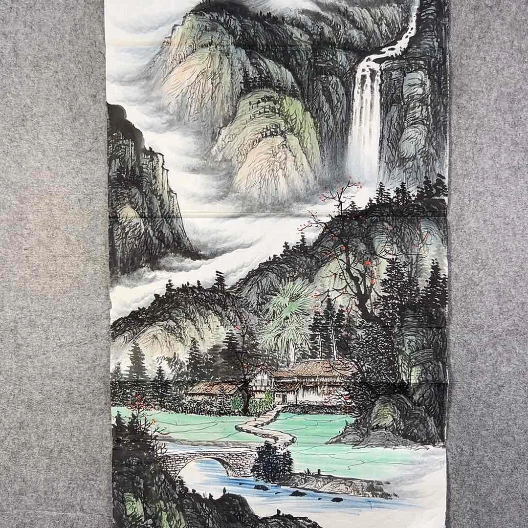 国画285 花鸟在此鸣叫时还要一