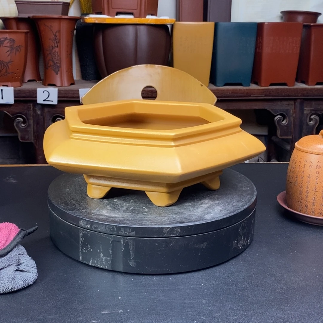 紫砂花盆货号一只FD2