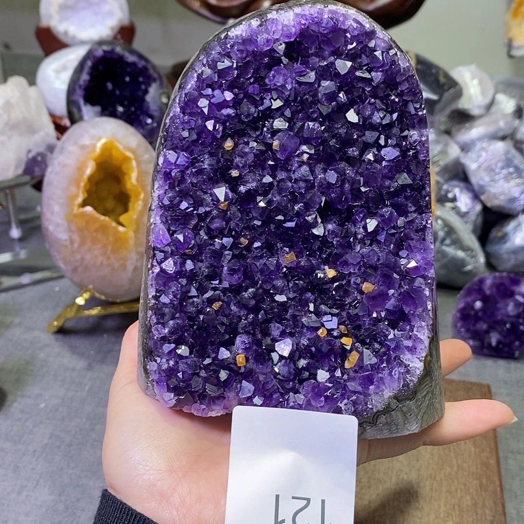 紫晶未镶嵌珠宝半成品