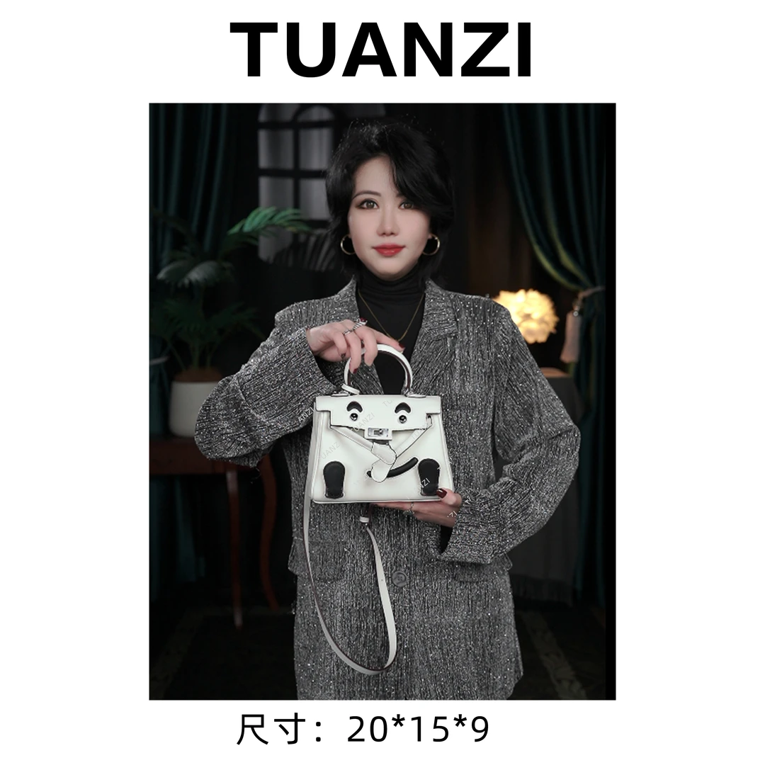 『限●定』大 马20凯doll银扣头层Togo牛皮手提女包 XKY-1150-白色