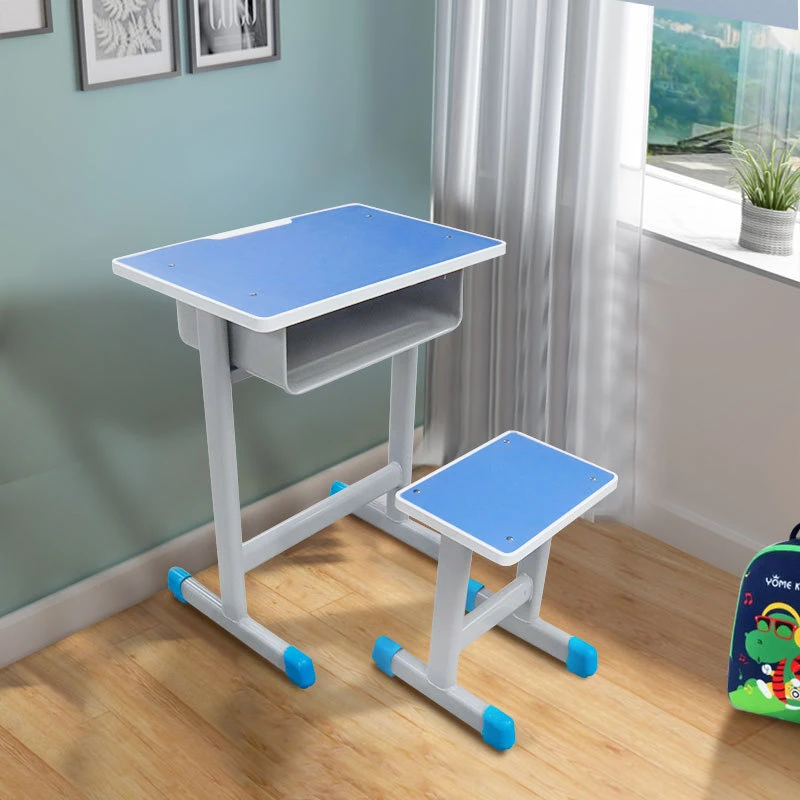 新疆西藏包邮现货批发中小学生课桌椅儿童学习桌培训机构单人课桌