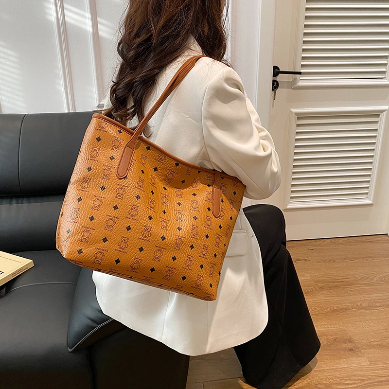 大容量包包手提包女包2025秋冬新款百搭单肩女士包气质托特包