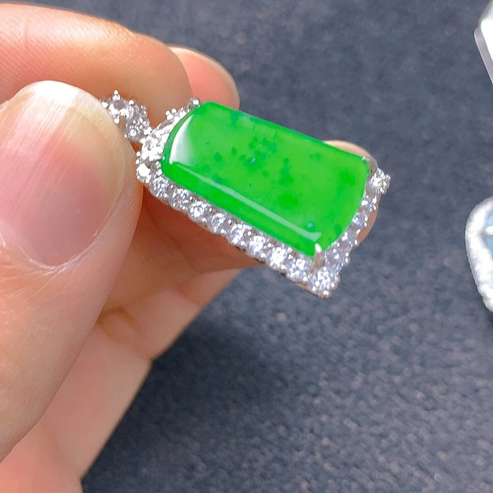 翡翠银S925镶嵌颈饰