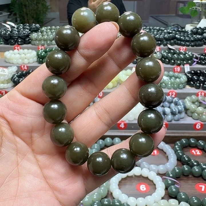 未镶嵌手链和田玉新疆且末糖卡14