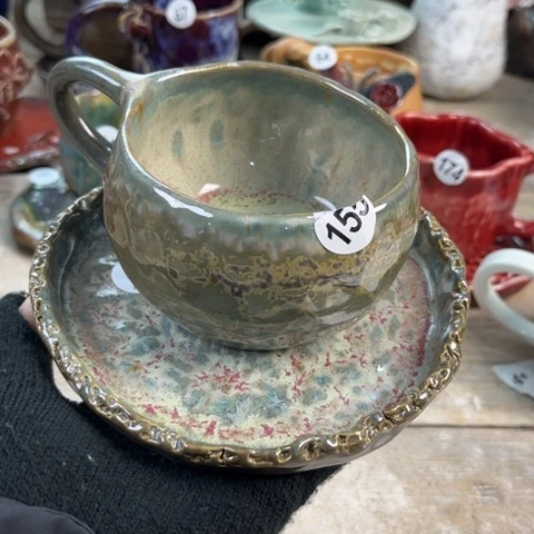 盘熠樹日式手捏餐具茶具