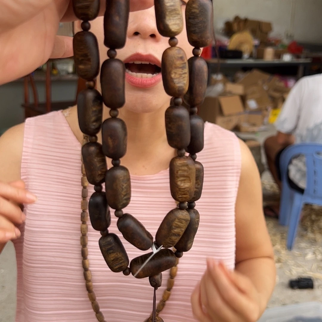 手串沉香海南高山老树流油王留疤多圈一条83克