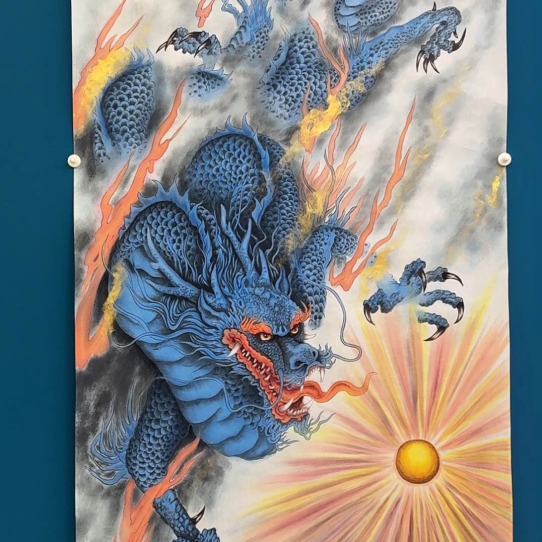 龙***洲国画密密麻麻密密麻麻迷迷茫茫