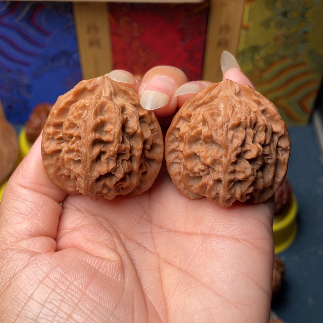 文玩核桃把件40苹果园