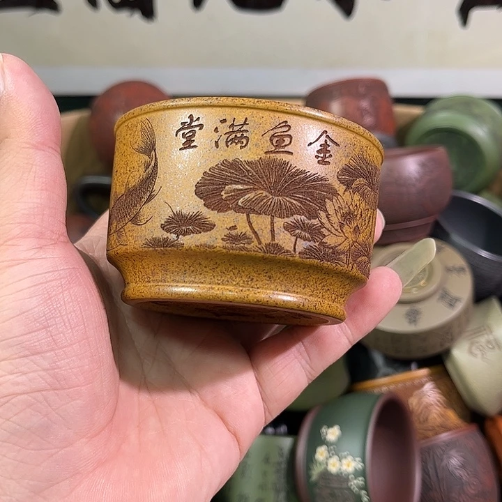 茶杯紫砂全手工紫砂主人杯