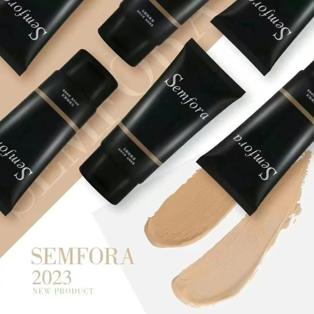 Semfora保湿持久无瑕不卡粉不脱妆遮瑕提亮肤色粉底液