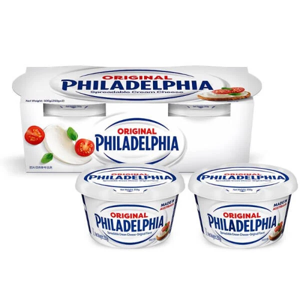 菲力 澳大利亚- 涂抹奶油奶酪组合装-原味 500克(250克x2)