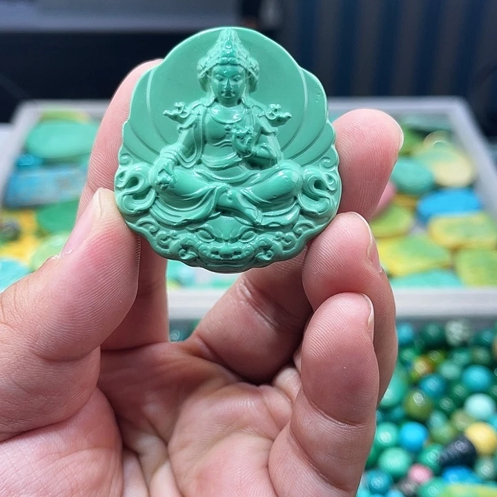 未镶嵌菱锰矿珠宝半成品