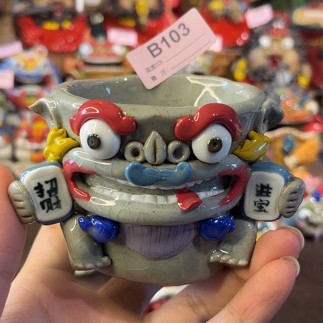 泥塑纯手工茶宠摆件