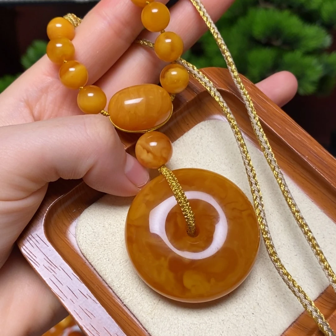【闪购商品】蜜蜡颈饰未镶嵌项链
