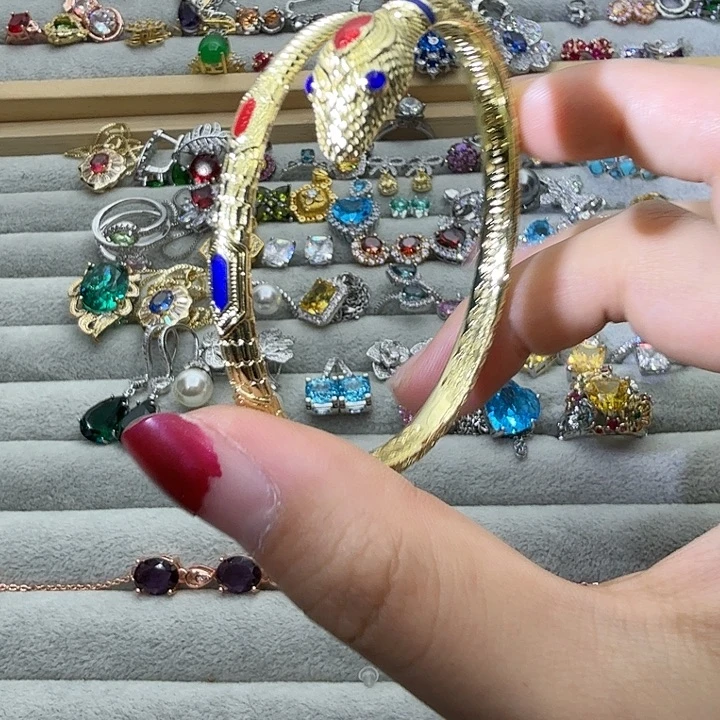 银S925镶嵌戒指烟晶