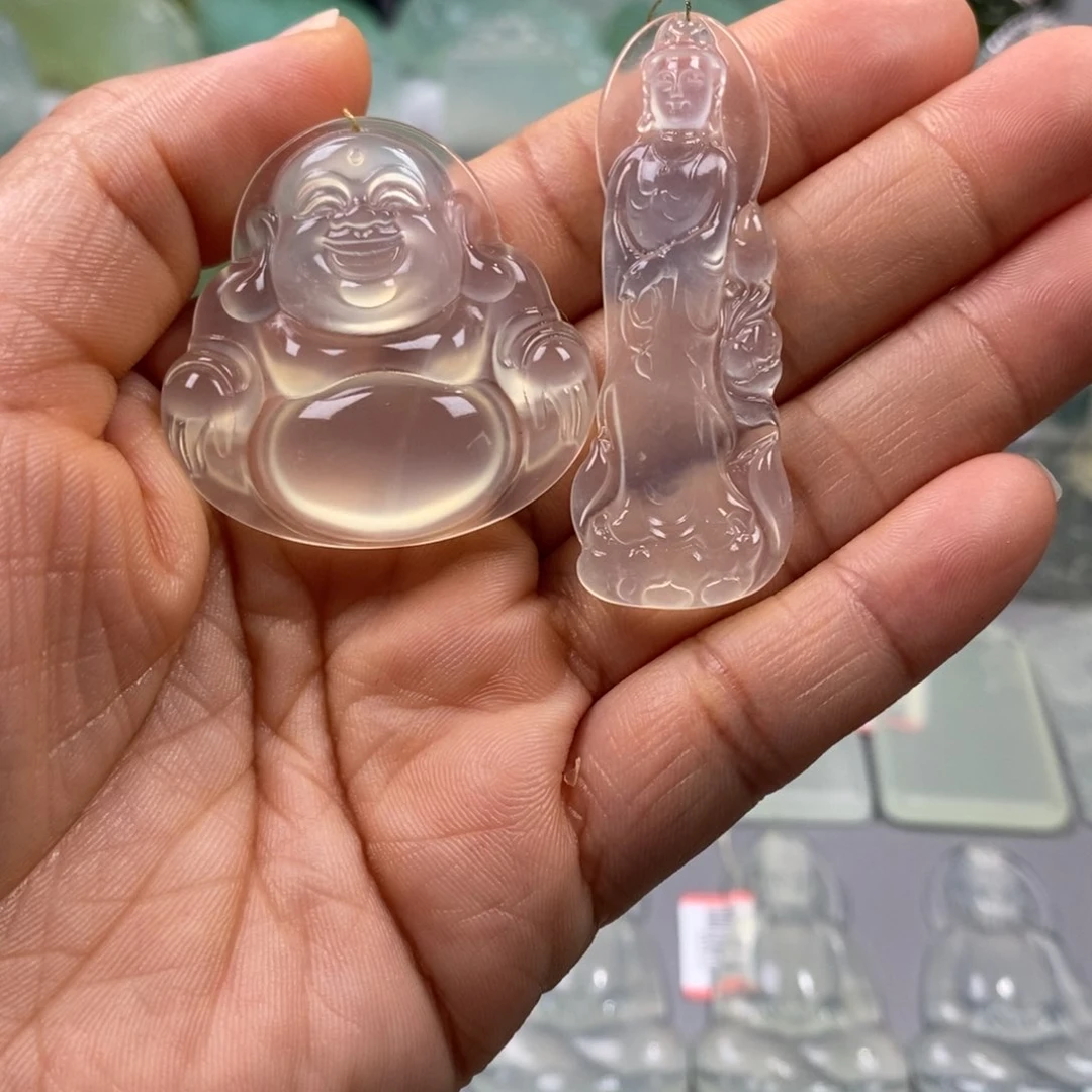 蛇纹石玉未镶嵌颈饰云****主