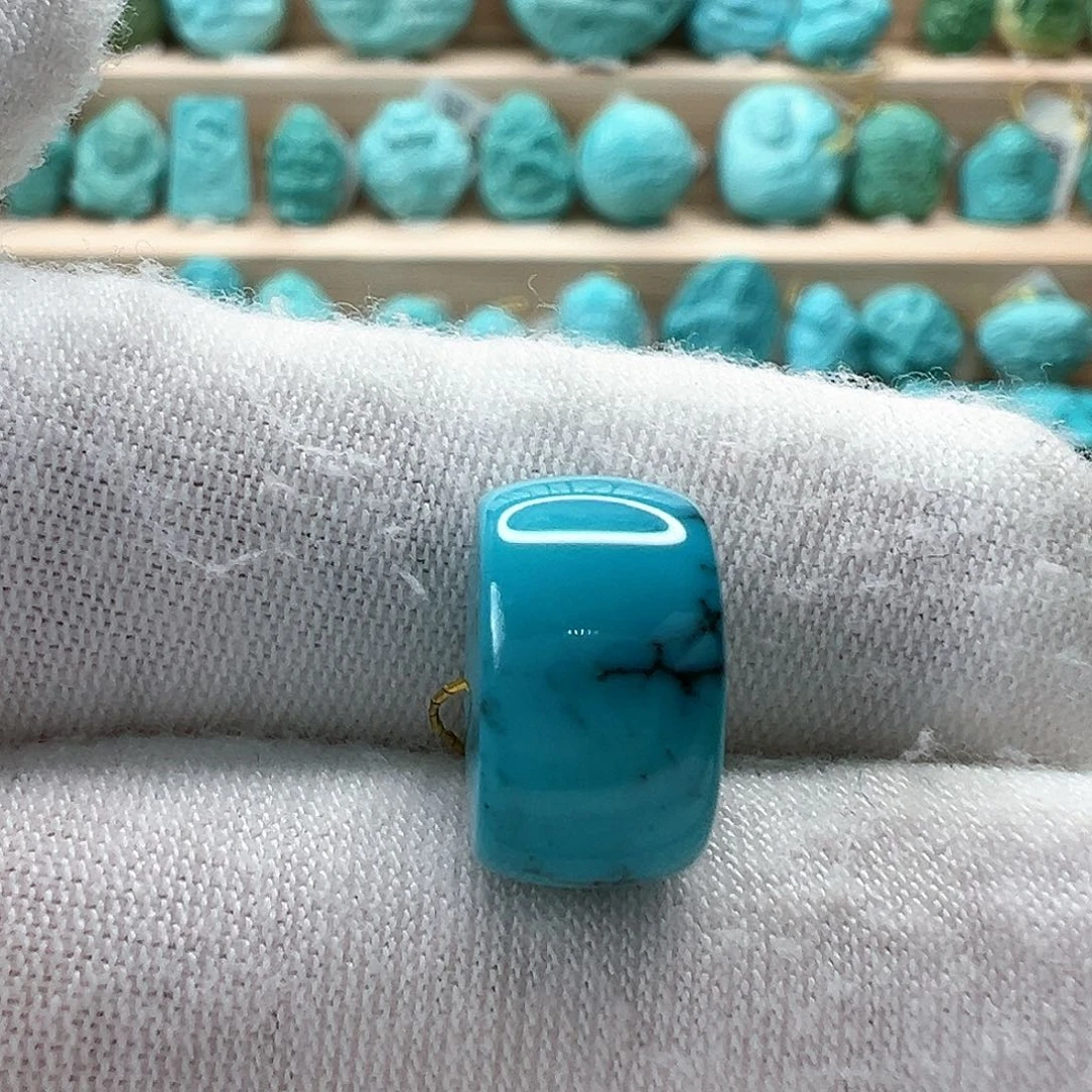 未镶嵌绿松石直切珠12.8x7.5mm