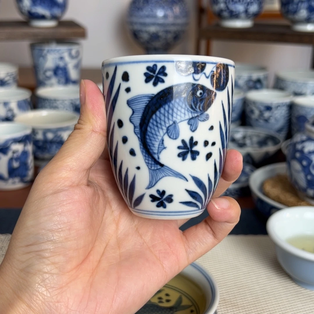 景德镇纯手绘手雷杯