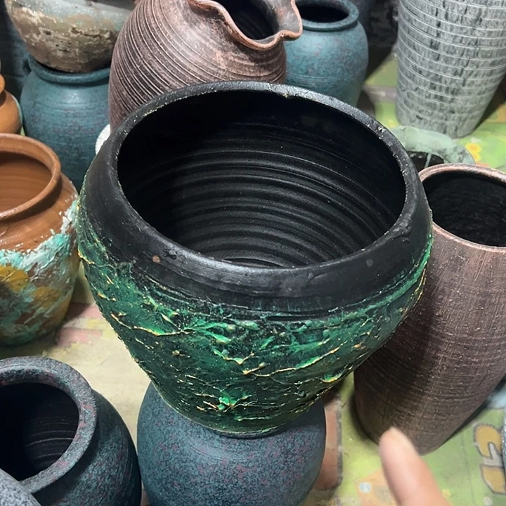 绿金平口高20口19带孔