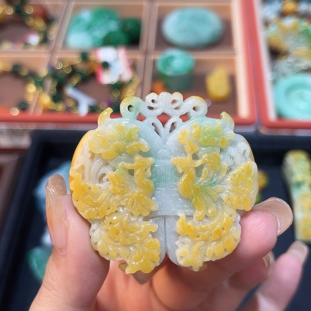 裸石翡翠凤凰于飞