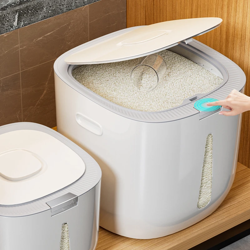 大容量装米桶防虫防潮密封弹盖加厚防尘米缸面桶大米面粉储存家用
