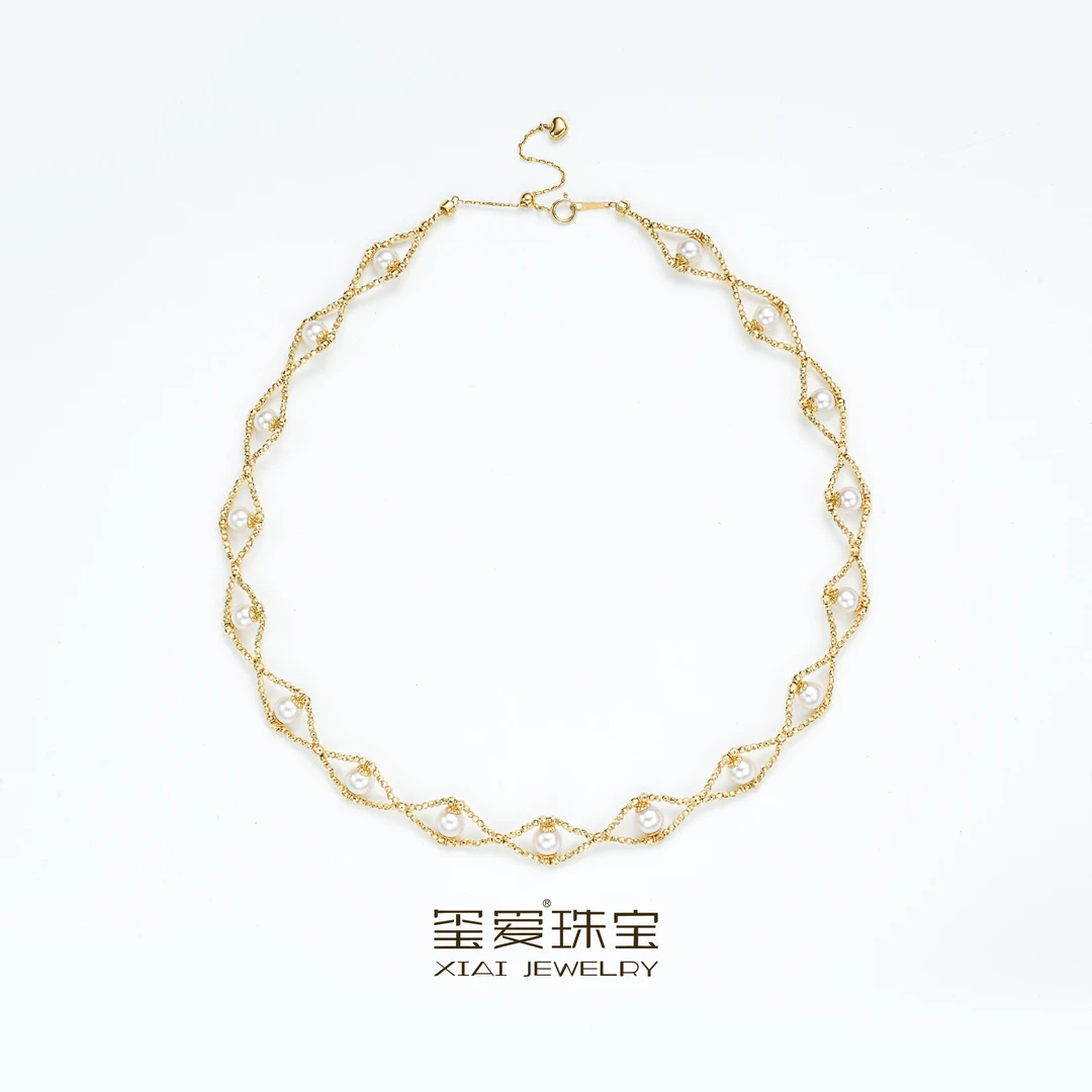 【玺爱门门】MM-16178 海水珍珠akoya设计款项链 5-6mm 18K