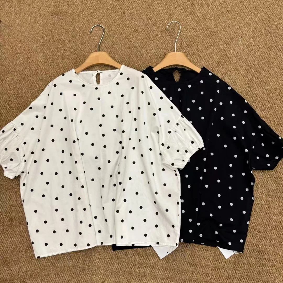 叨叨推荐款 1986#5972#波点上衣 X