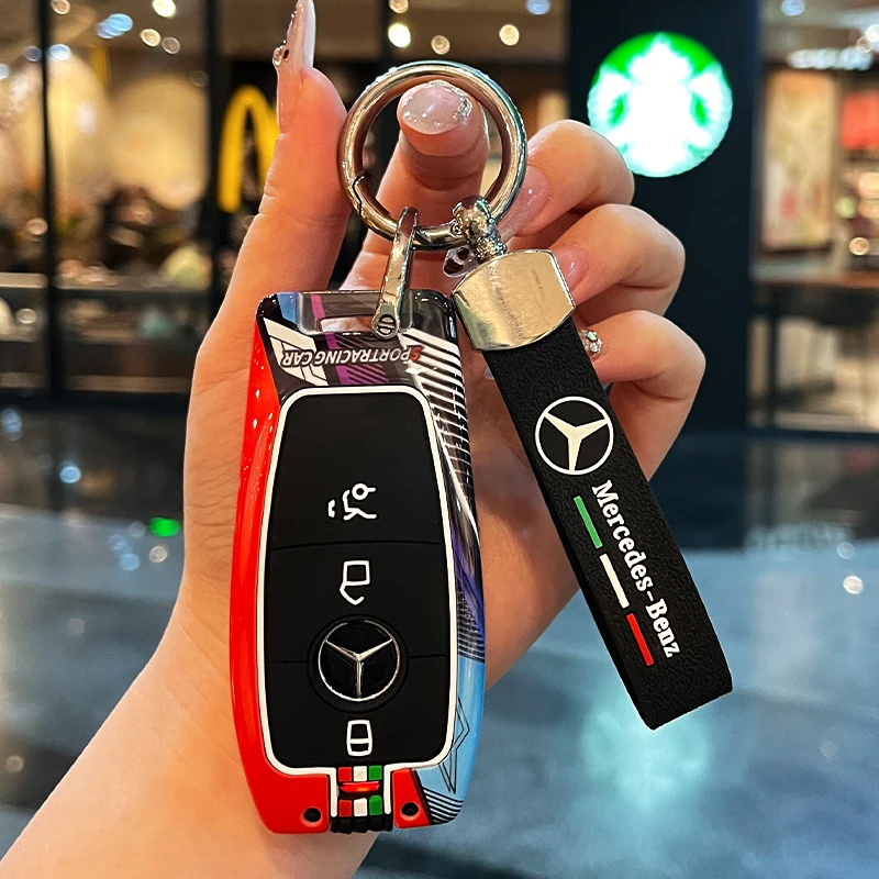 适用于奔驰钥匙套a级e级e300lgleglaglsamg男eqbglc300glbeqc壳女