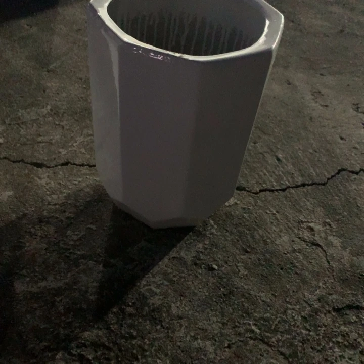 花盆里栽松 瑕疵 一个