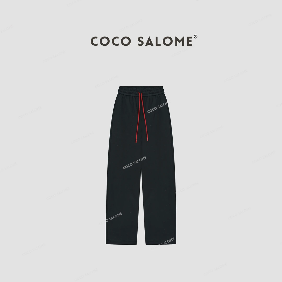 COCO SALOME⒁【梵文裤】360g秋冬百搭撞色休闲长裤576Z
