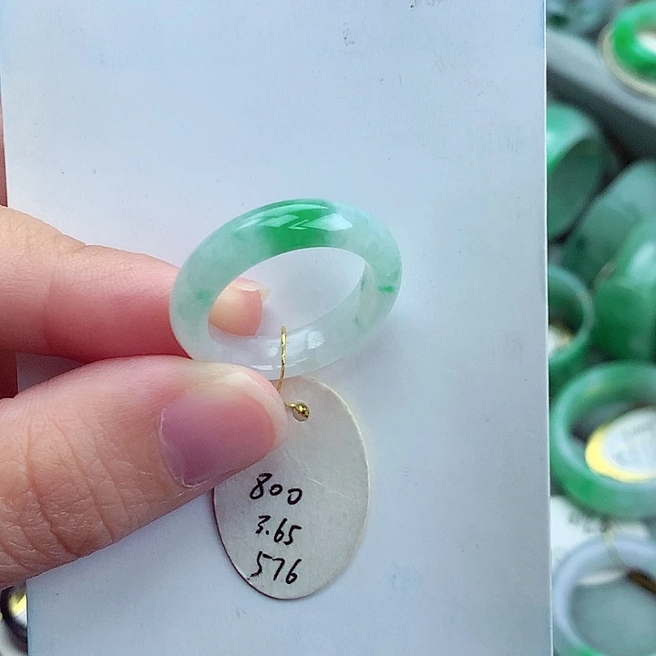 翡翠未镶嵌戒指16.17号