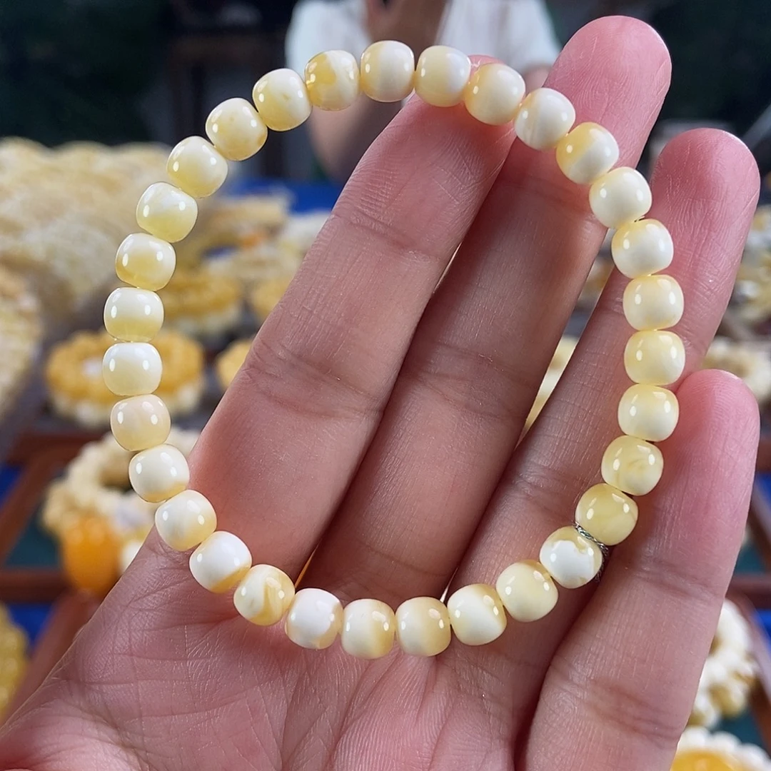 琥珀未镶嵌珠宝奇石6白蜡老型5.14