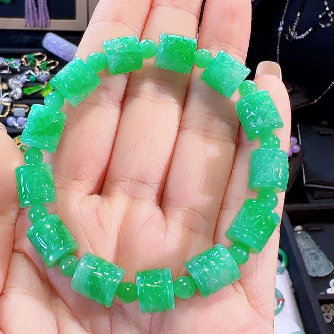 翡翠未镶嵌手串签收后24小时鉴赏期
