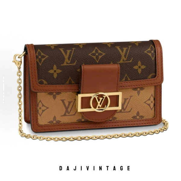 95新 LouisVuitton/路易威登 大吉中古3/LV老花达芙妮woc斜挎包