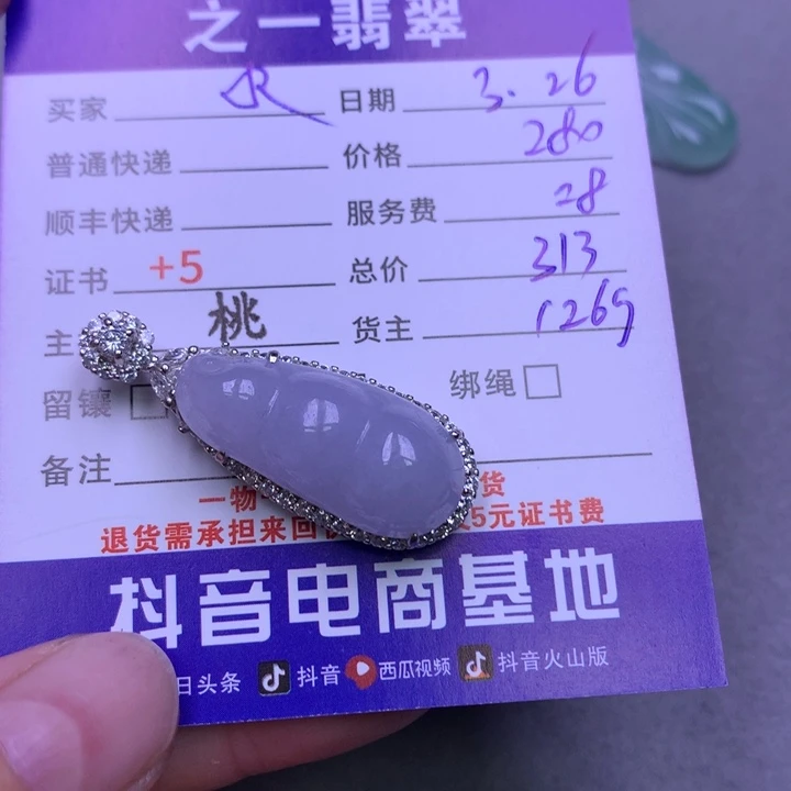 翡翠银S925镶嵌颈饰水**Y